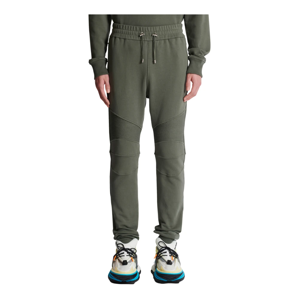 Balmain Flocked Pari jogger Green Heren
