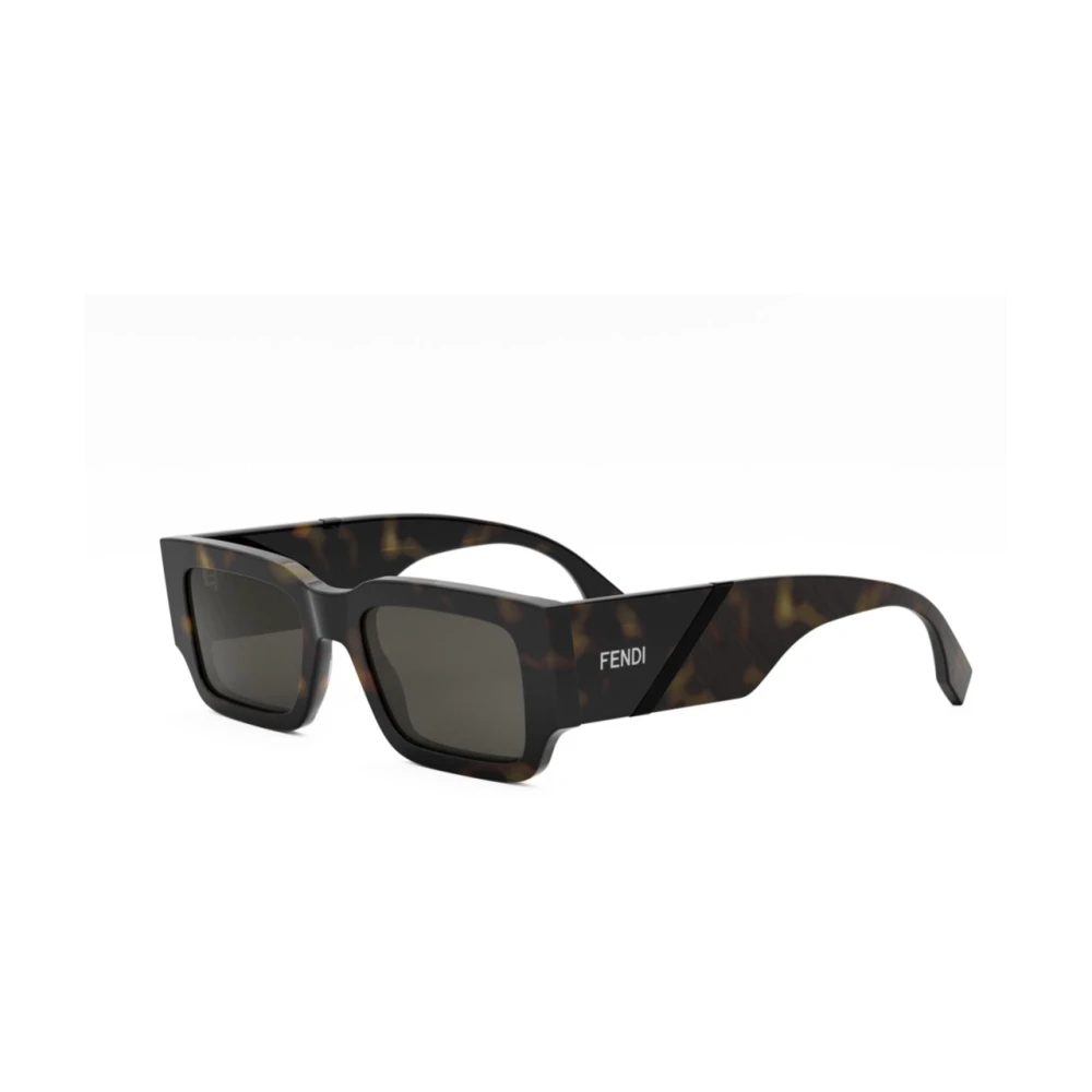 Fendi Multicolor Sunglasses, Unisex, 51 Mm, Diagonal Rectangular Sunglasses