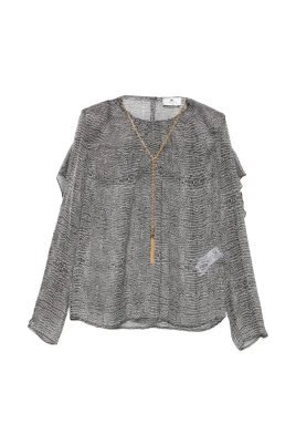 Reptile-Print Top