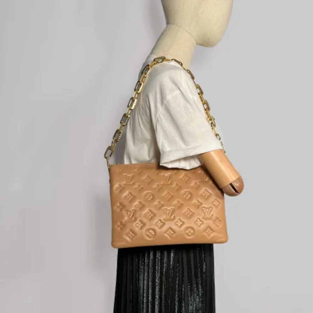 Louis Vuitton Vintage Pre-owned Leather louis-vuitton-bags Beige Dames