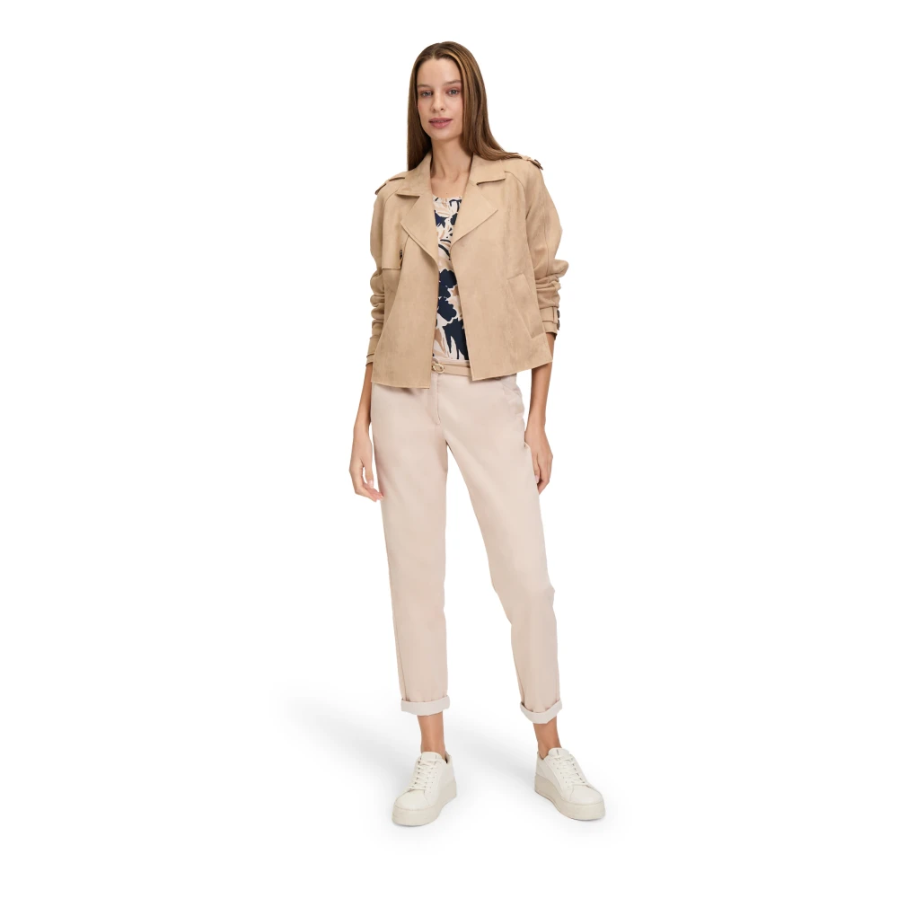 Betty Barclay Casual Blazer Jas Lange Mouw Beige Dames
