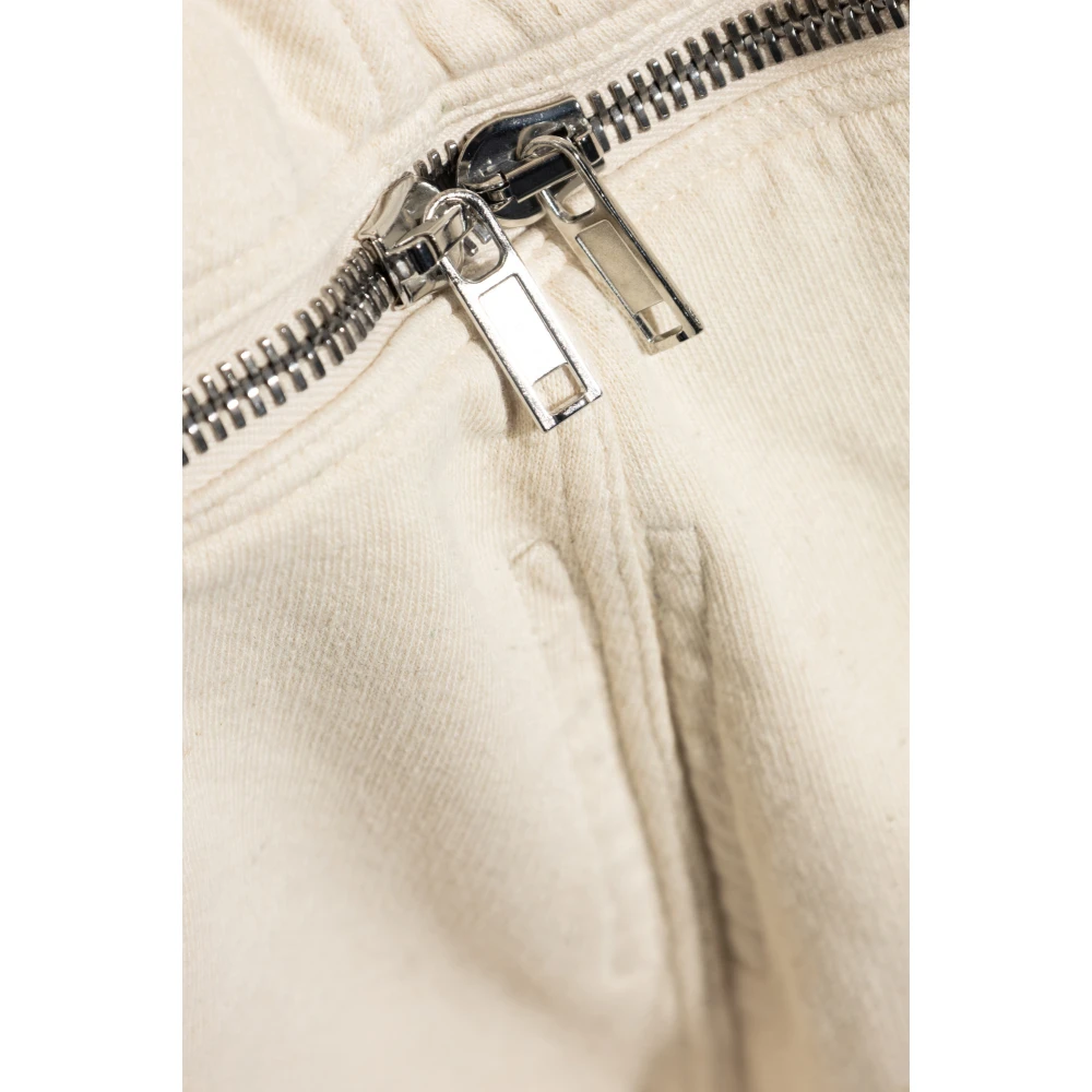 Rick Owens Shorts Lange Boxershorts Butt Zipp Beige Heren