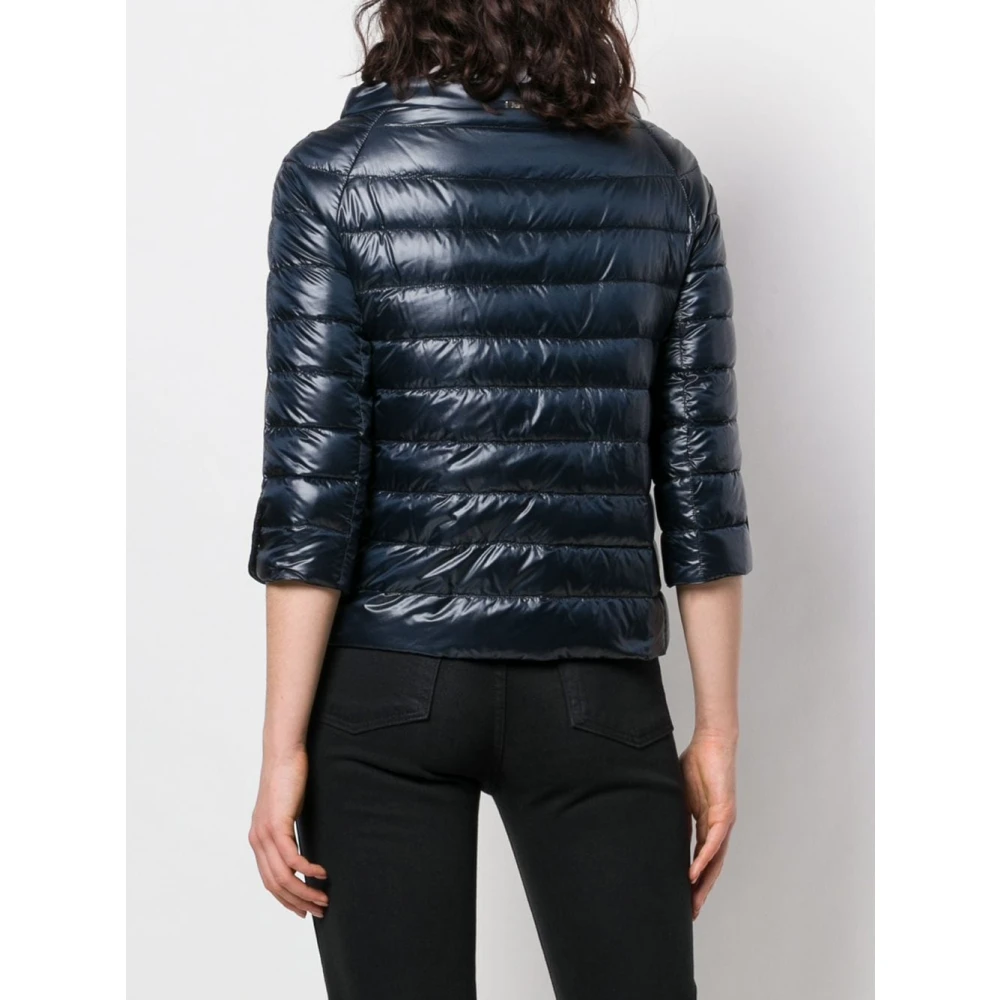 Herno Blauwe Piumino Jas Blue Dames