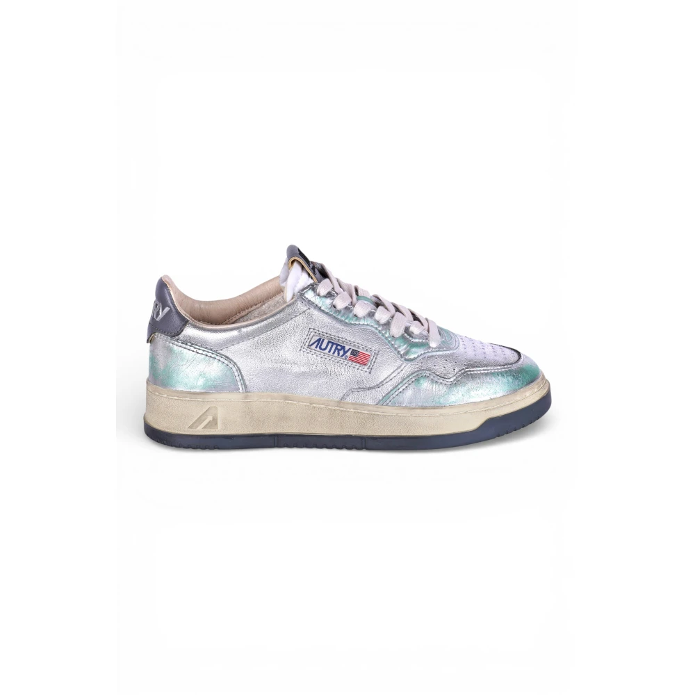 Autry Super Vintage Low Sneakers Dames Schoenen Grijs
