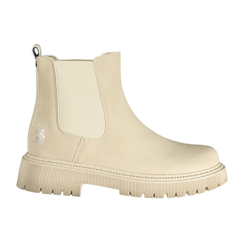 U.S. POLO ASSN. Beige Polyurethane Women's Booties - EU40/US10 - Image 2