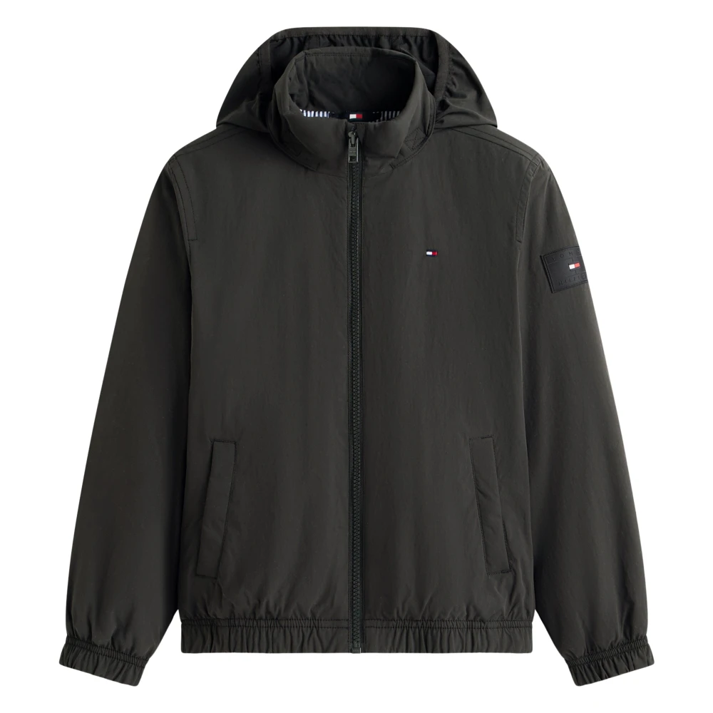 Tommy Hilfiger Boys Black Light Jackets, 5 Y, Essential Padded Jacket