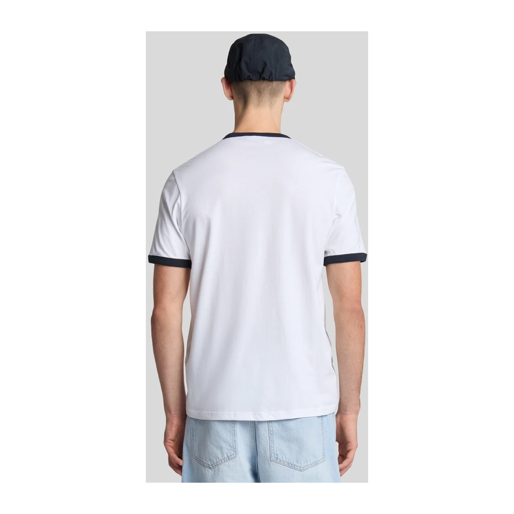 Lyle & Scott SS T-shirts Ringer T-shirt White Heren