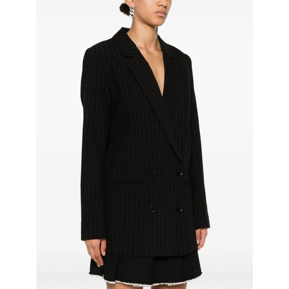 Gestuz Single-Breasted Coats Black Dames
