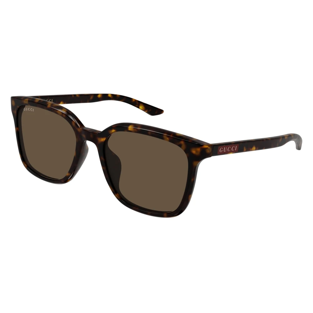 Gucci Unisex Brown Rectangular Sunglasses - Sunglasses - 55 Mm - Accessories