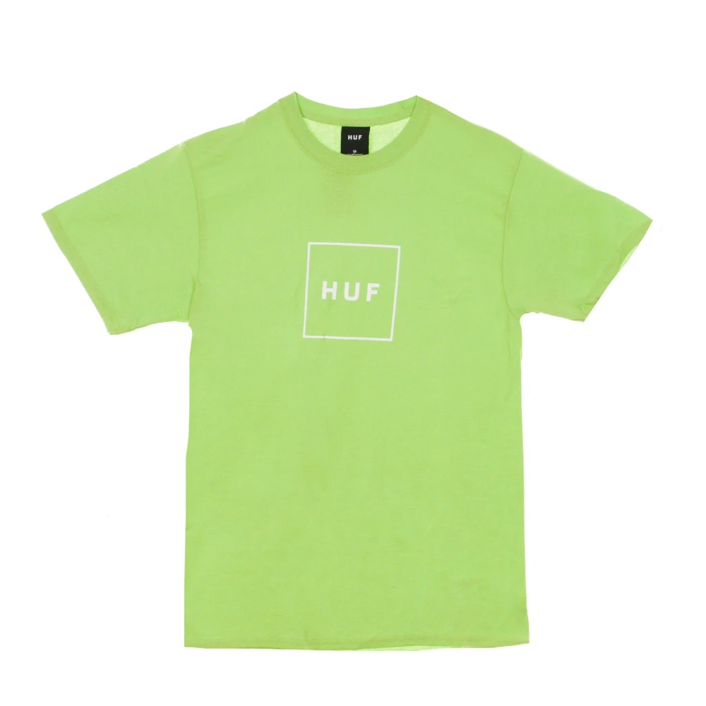 Huf Men's Green T-Shirts, Xl, Box Logo T-Shirt