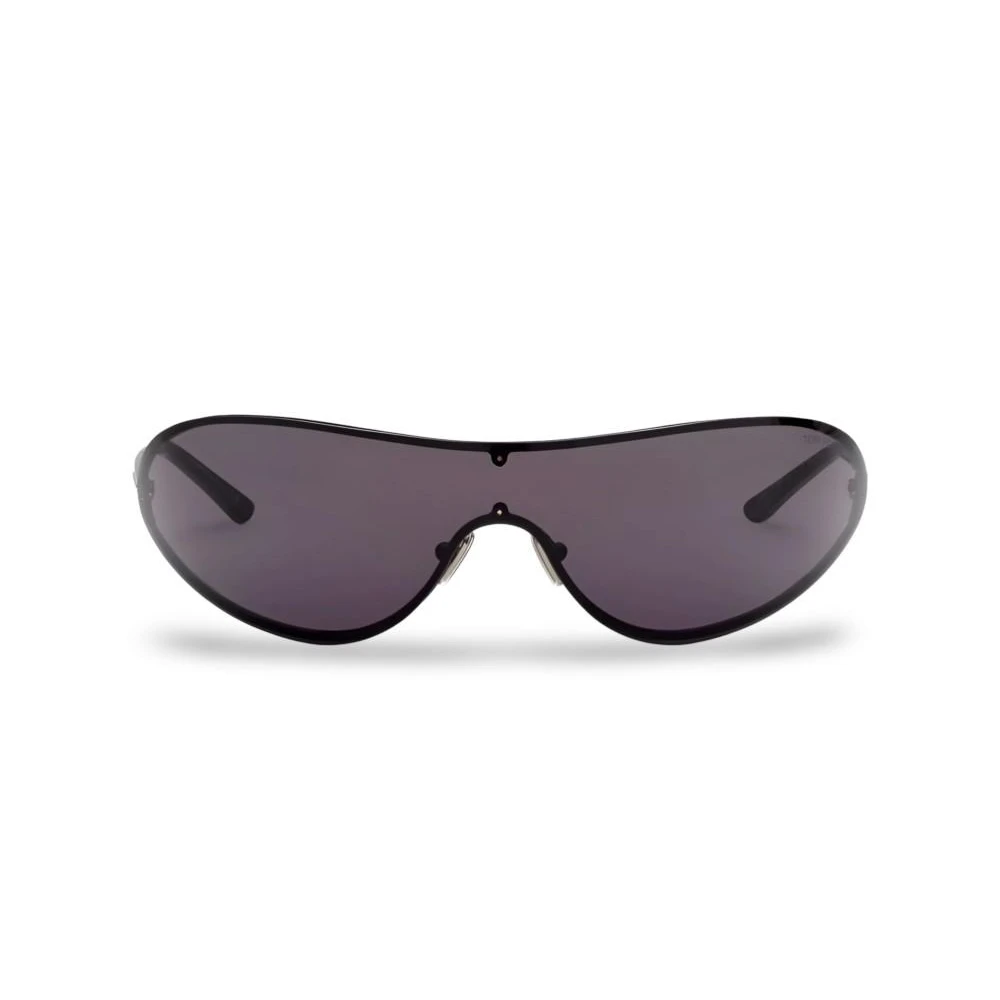 Tom Ford Unisex Nero Ft1396 Brady-02 01A Occhiali Da Sole Metallo Fumo Maschera Normale - Immagine 4