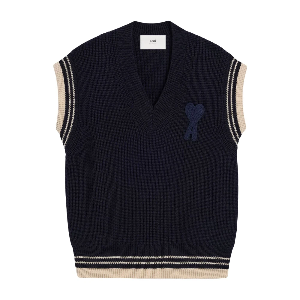 Knitwear > Sleeveless Knitwear - - Ami Paris - Modalova