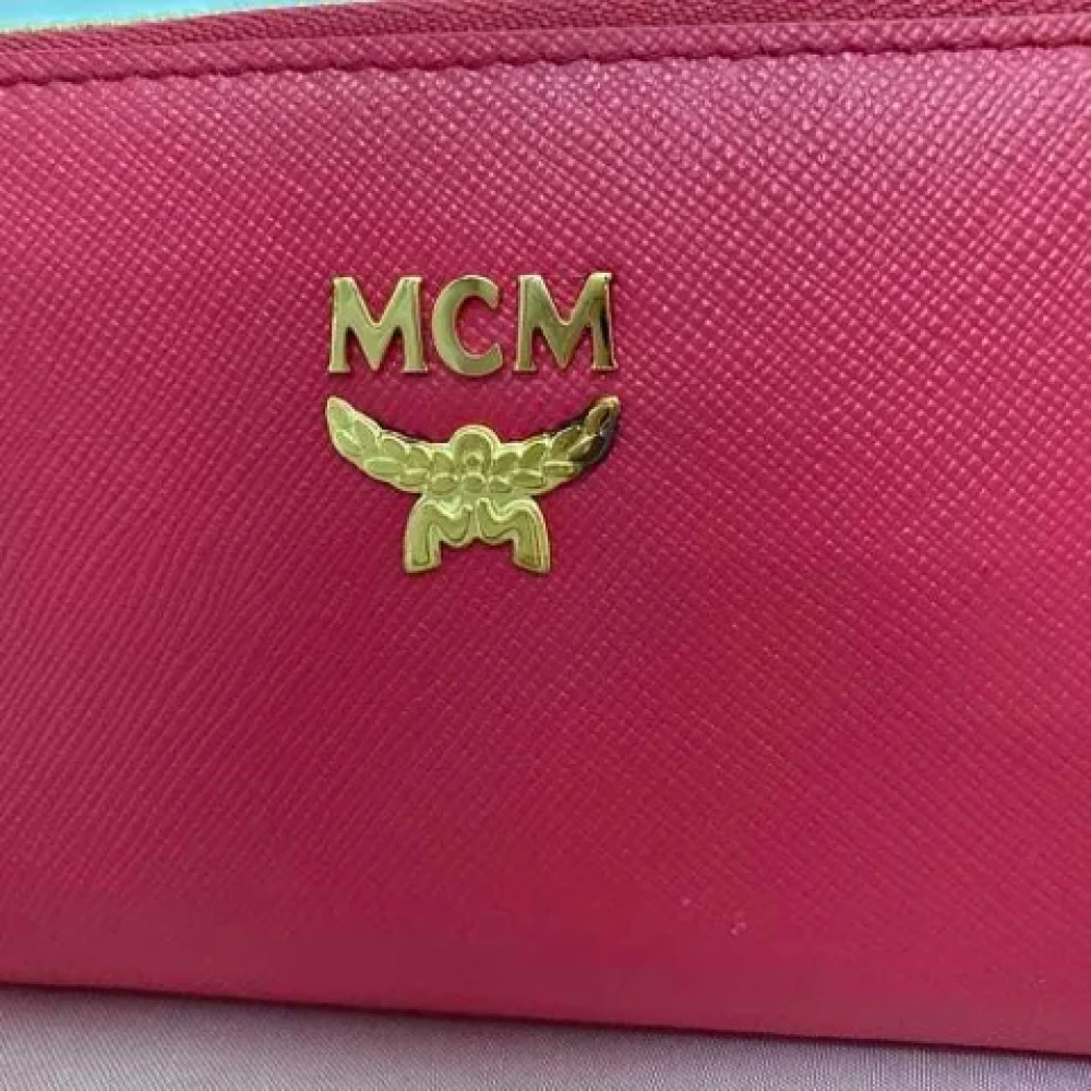 MCM Pre-owned Leather key-holders Pink Dames