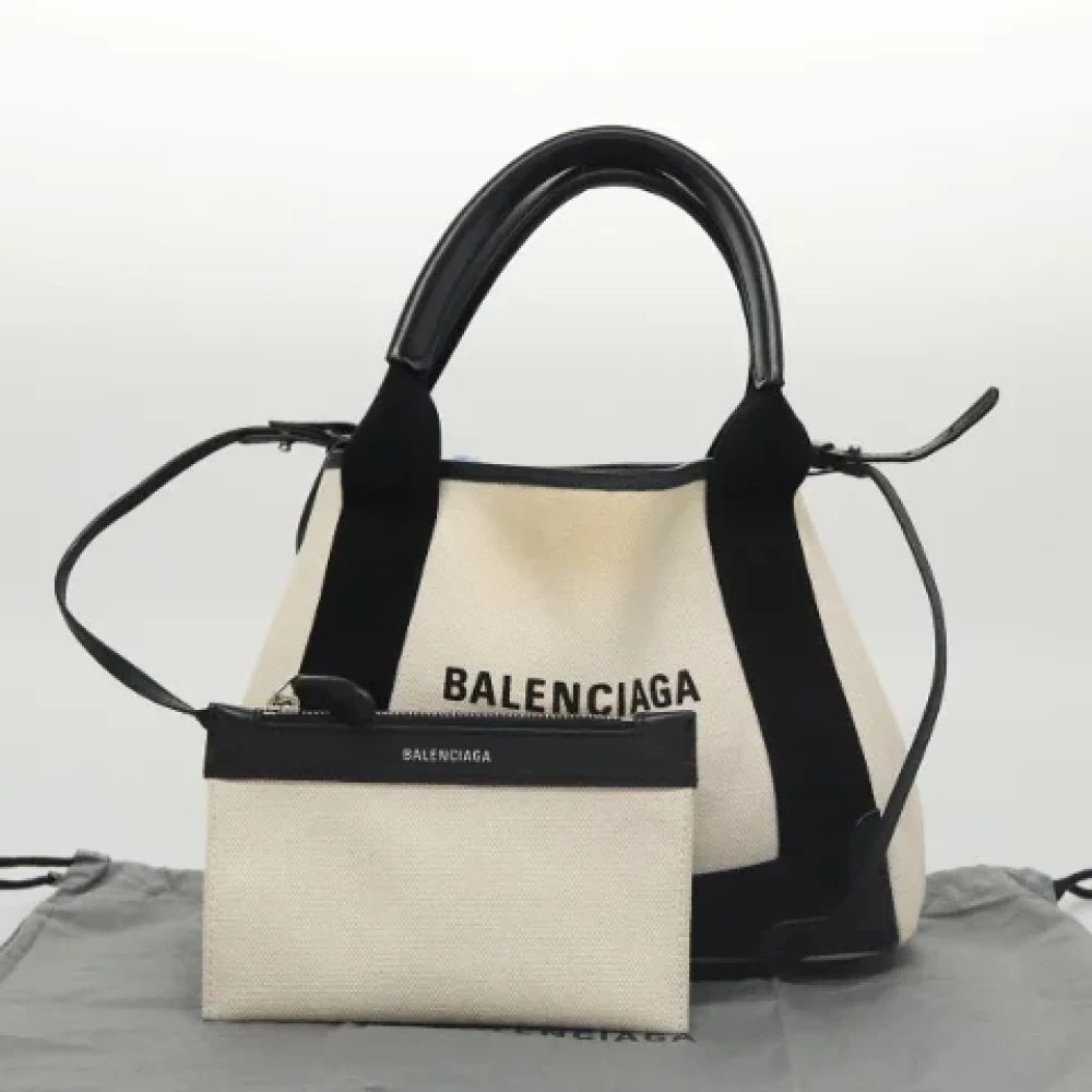 Balenciaga Vintage Pre-owned Canvas balenciaga-bags White Dames