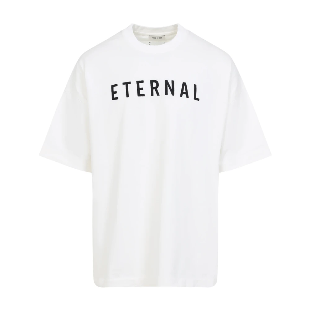 Fear Of God Wit T-shirt met moderne silhouet White Heren