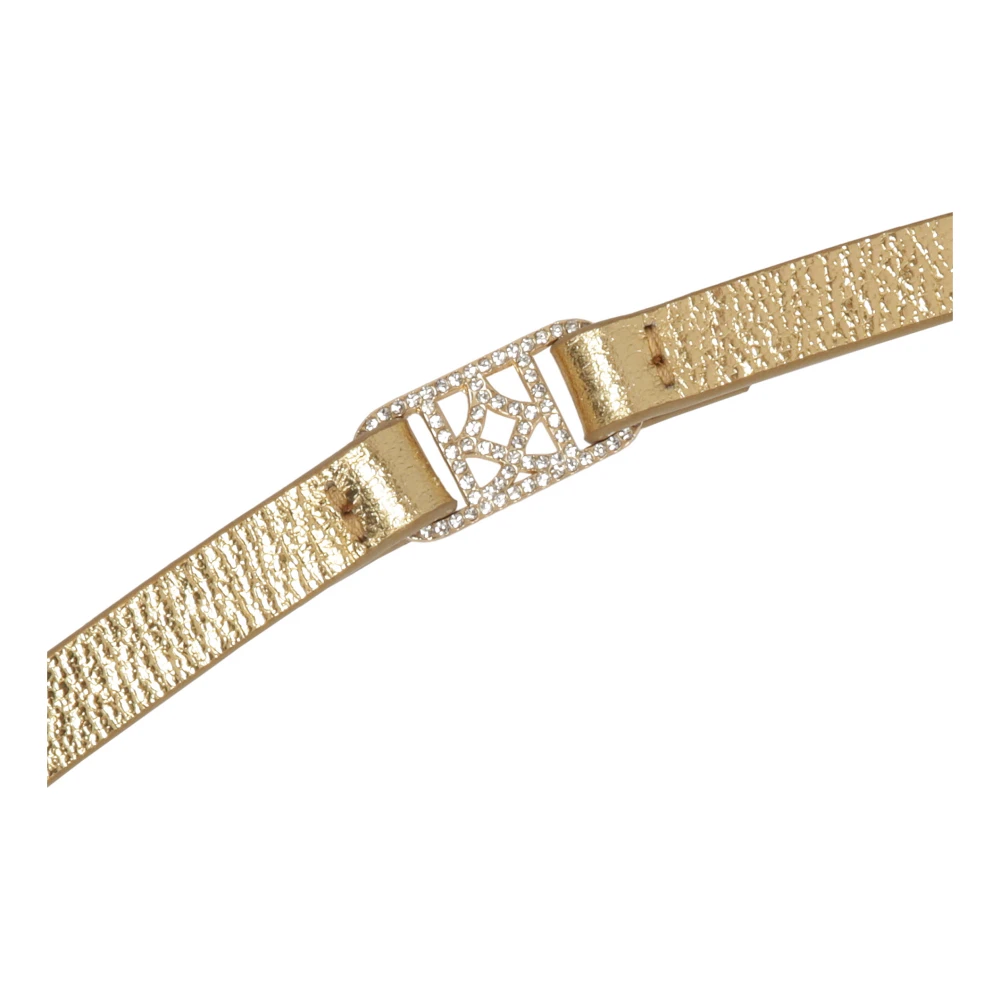 Kazar Gouden riem met ketting en monogram Yellow Dames