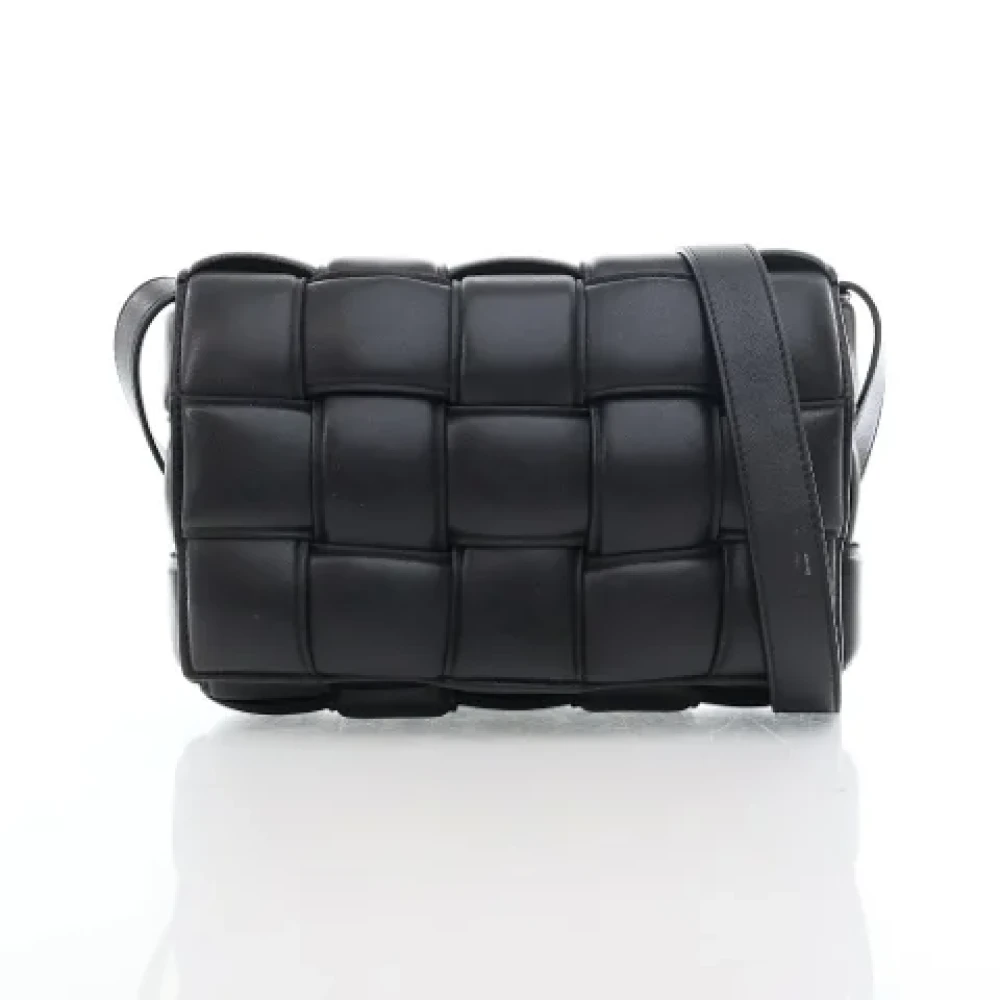 Bottega Veneta Vintage Pre-owned Leather shoulder-bags Black Dames