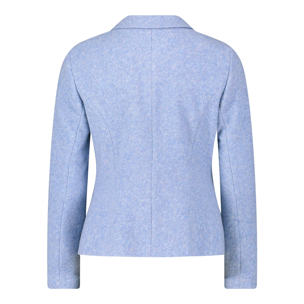 Betty Barclay Getailleerde wollen blazer met zakken Blue Dames