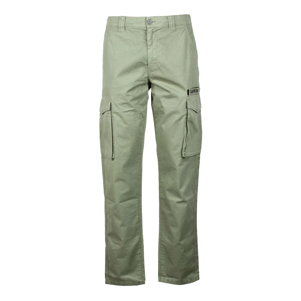 Aspesi Katoenen Casual Broek Green Heren