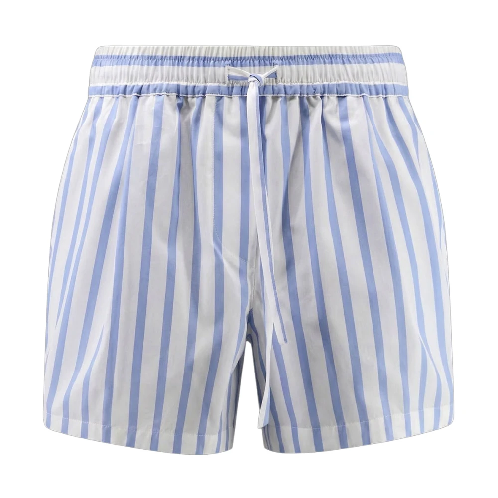Dolce & Gabbana Women's Multicolor Striped Poplin Shorts - Casual Shorts - M - Shorts