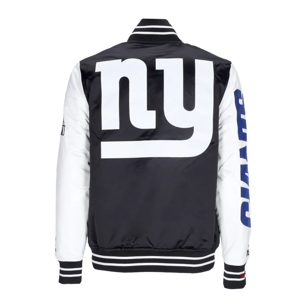 Mitchell & Ness NFL Team Origins Varsity Satin Jacket Black Heren