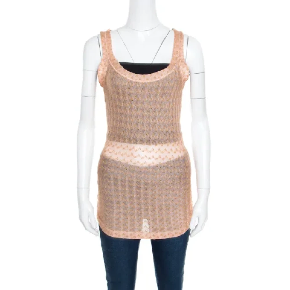 Missoni Pre-owned Knit tops Pink Dames