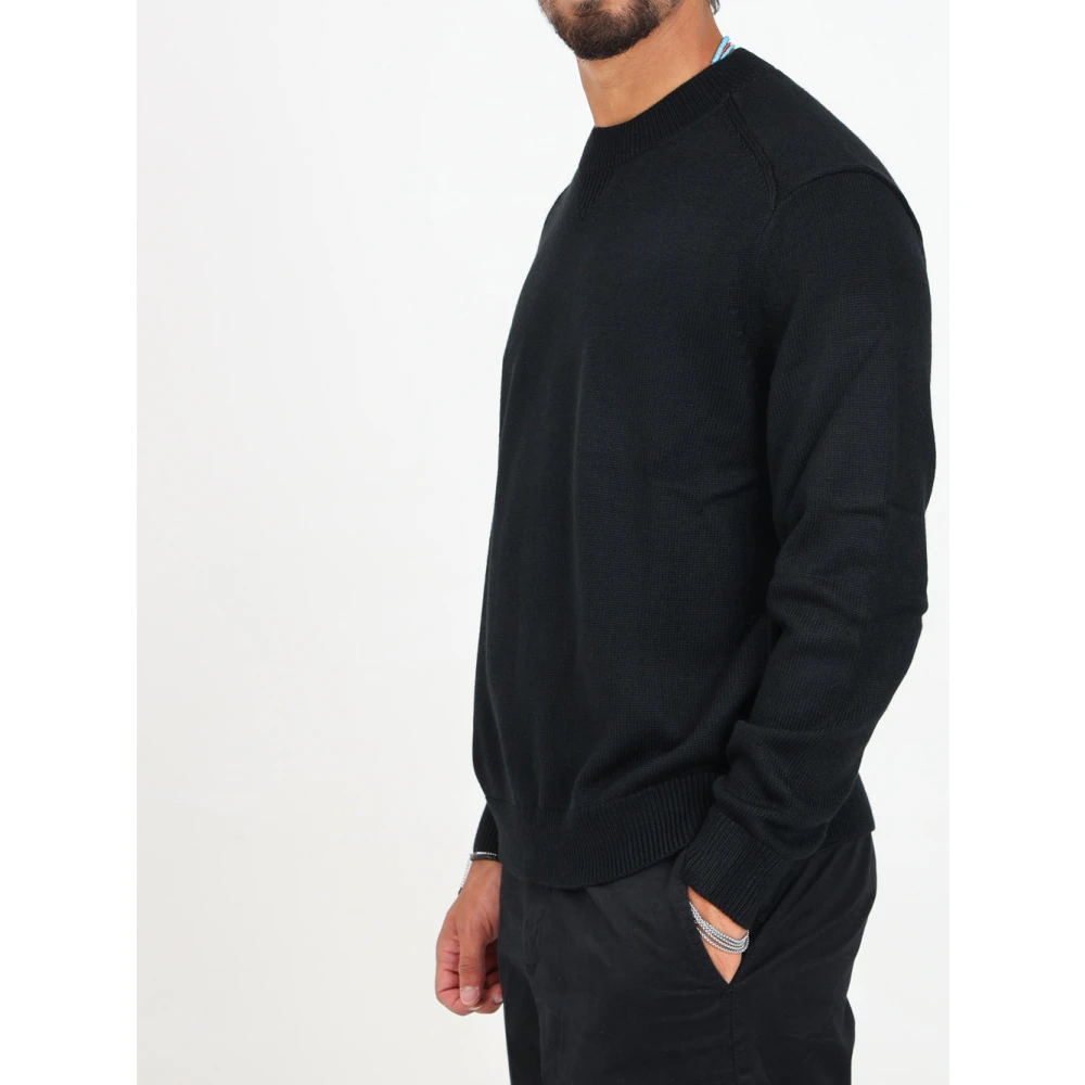 Emporio Armani Zwarte Basic Crewneck Sweater Black Heren