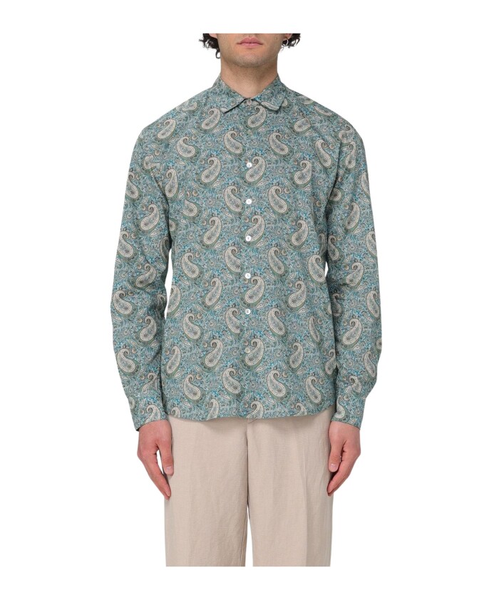 chemise-en-coton-paisley-vert
