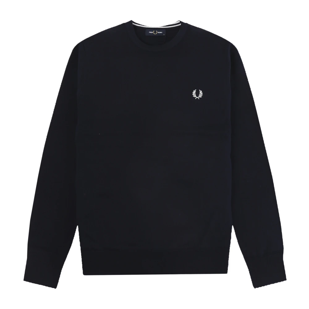 Fred Perry Navy Blauw Stijlvolle Gebreide Kleding Blue Heren