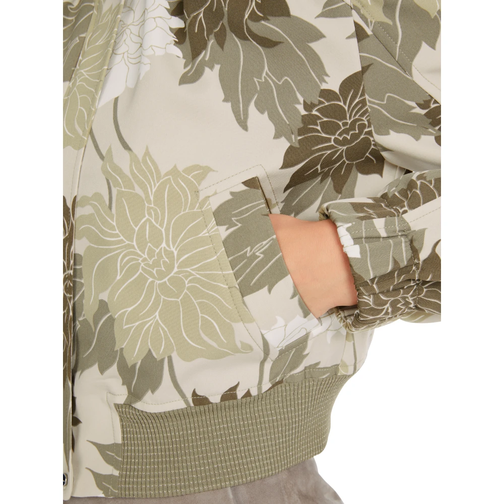 Marc Cain Bloemen Blouson Jas Multicolor Dames