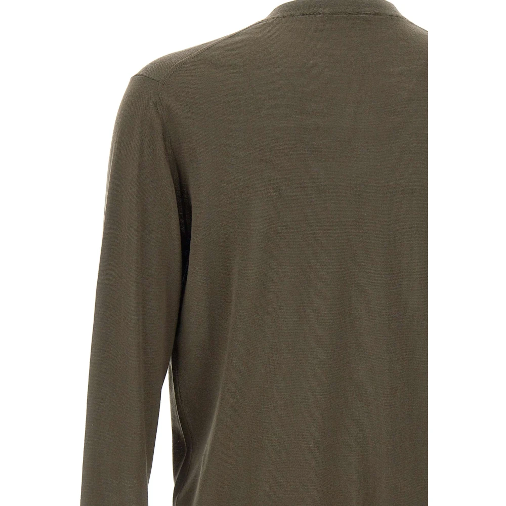 Kangra Bruine Wollen Vest Trui Brown Heren