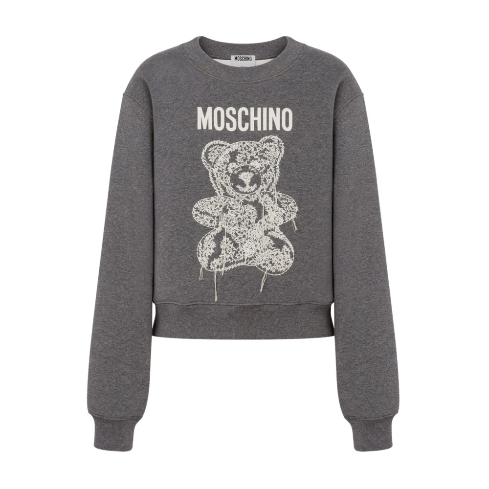 Moschino Women's Gray Sweatshirts, Xs, Grey Jumpers For Men