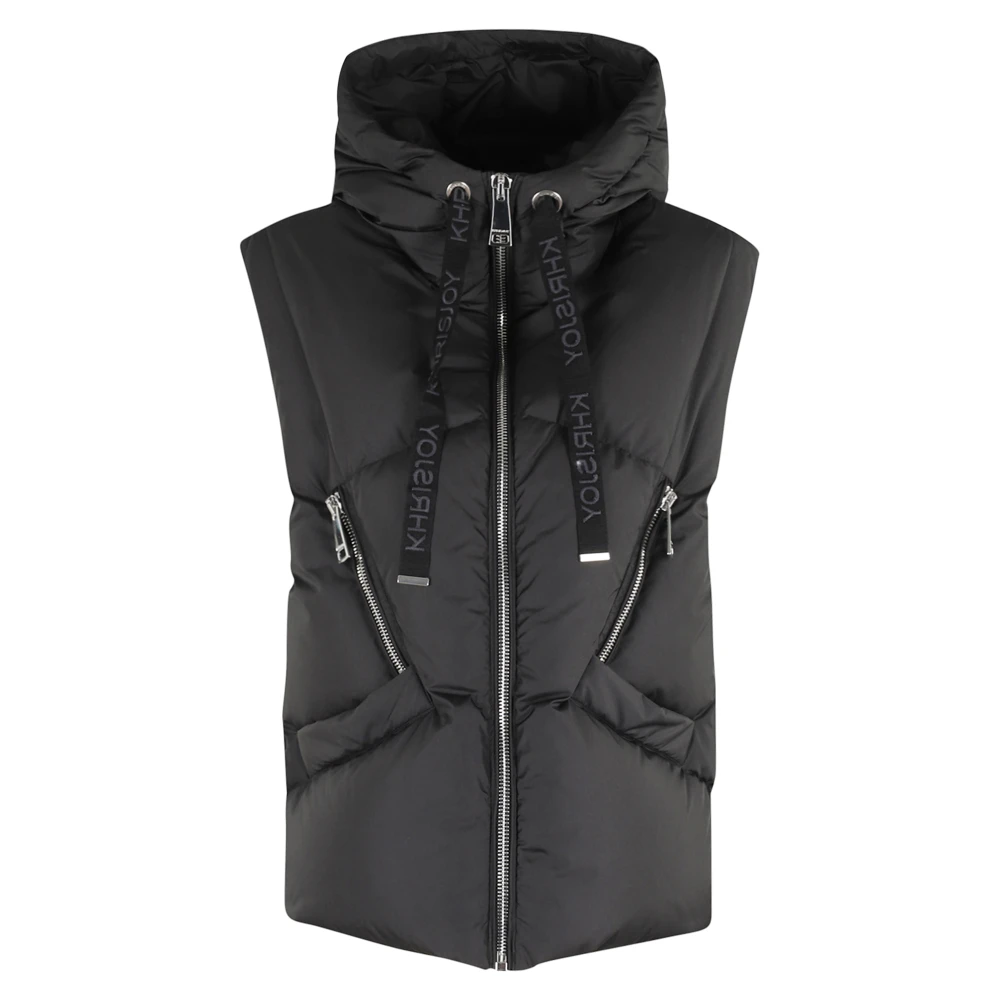 Iconic Milan Black Nylon Vest - Khrisjoy - Modalova