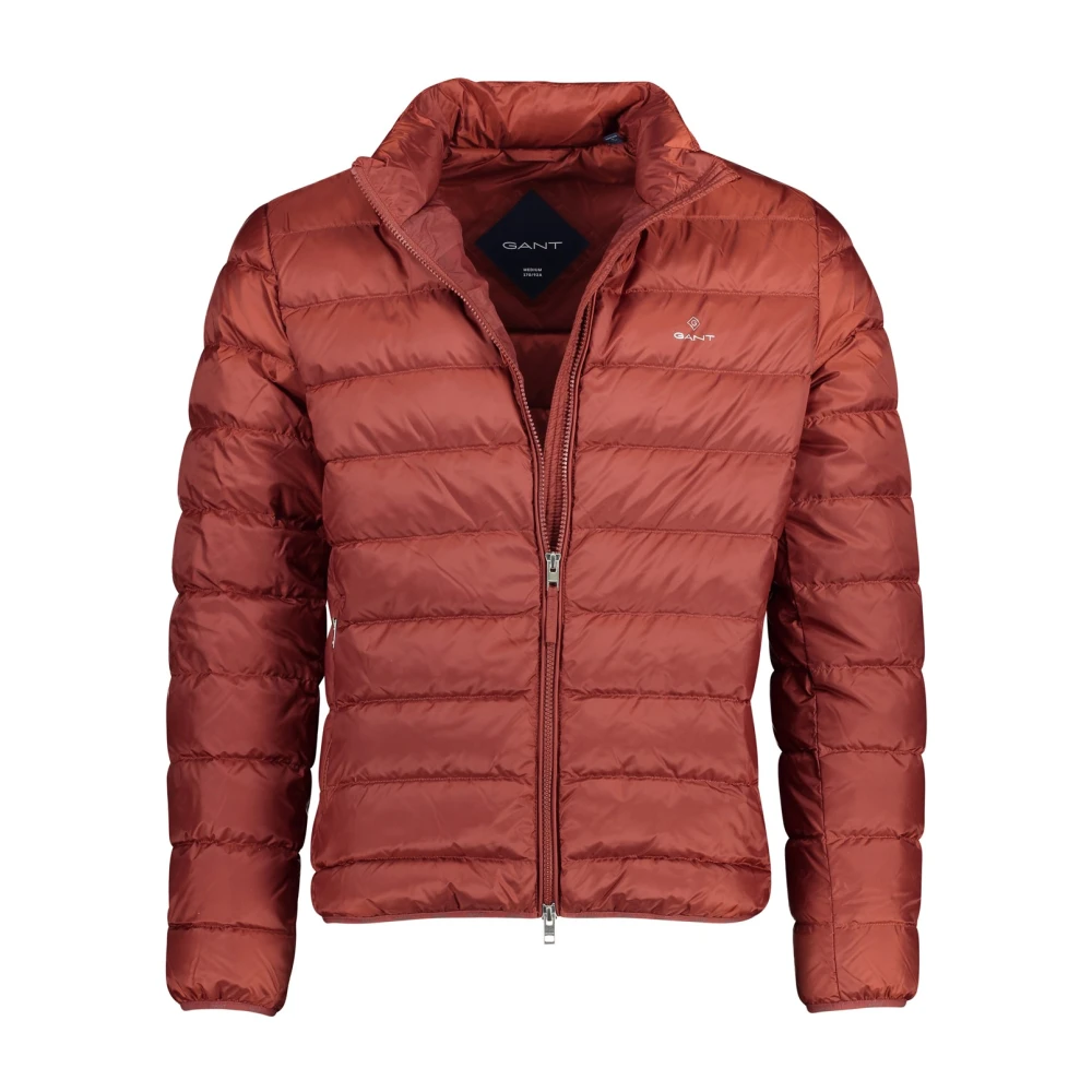Gant jack bruin effen rits normale fit synthetisch