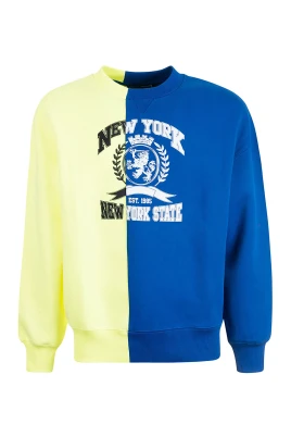 Safety Yellow Cut Trough Crest Sweatshirt