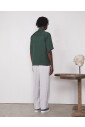 green-floral-satin-shirt