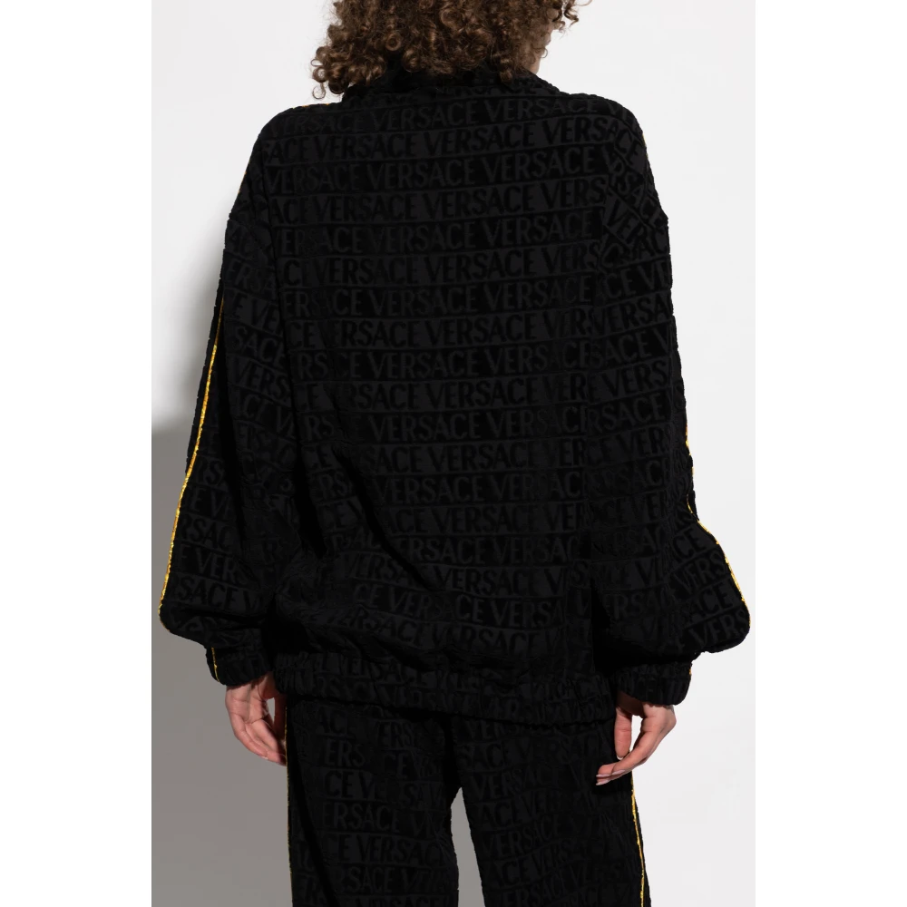 Versace Sweatshirt met logo Black Unisex