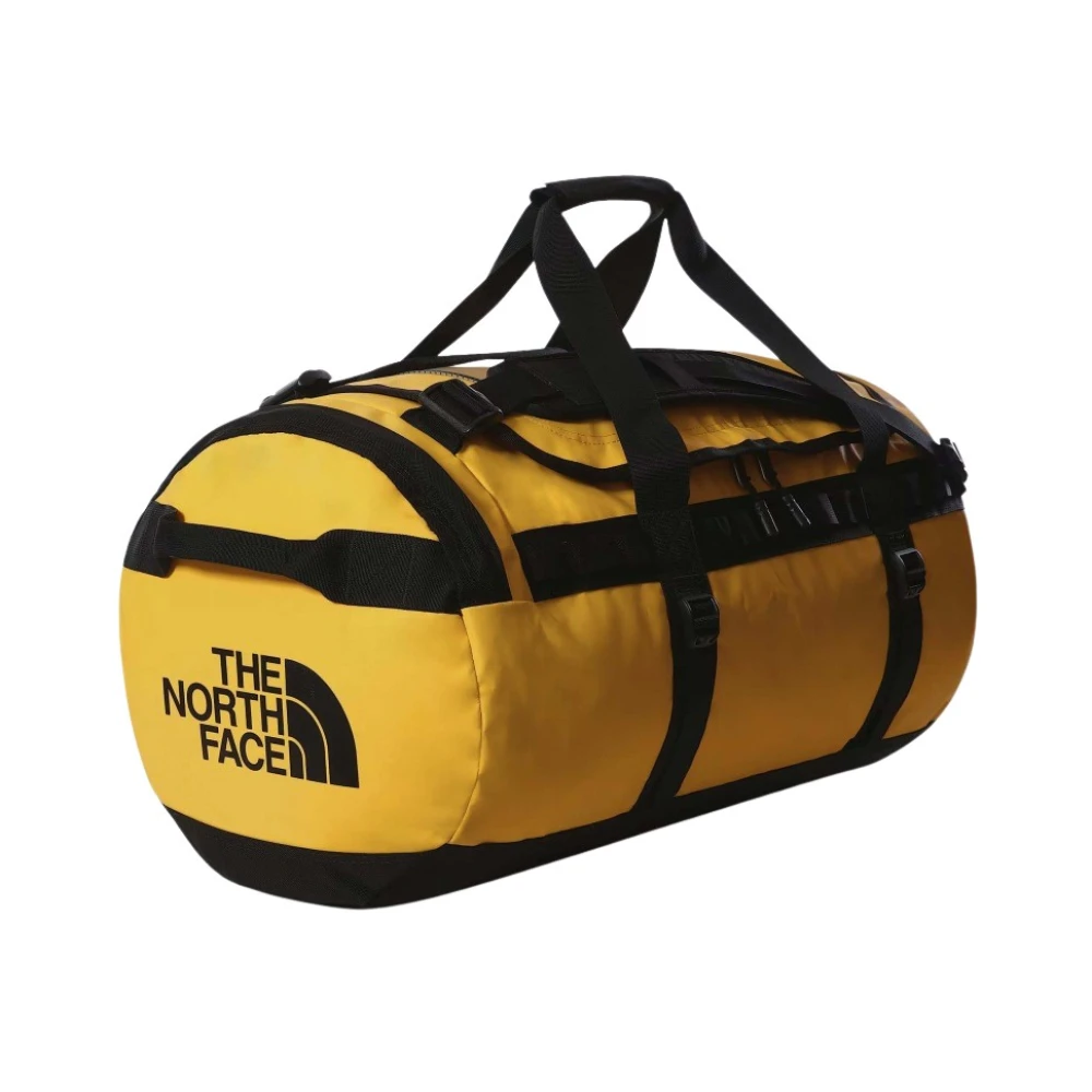 The-North-Face Borsa The North Face Base Camp Duffel M 71L Gold/Black Resistente - Immagine 5