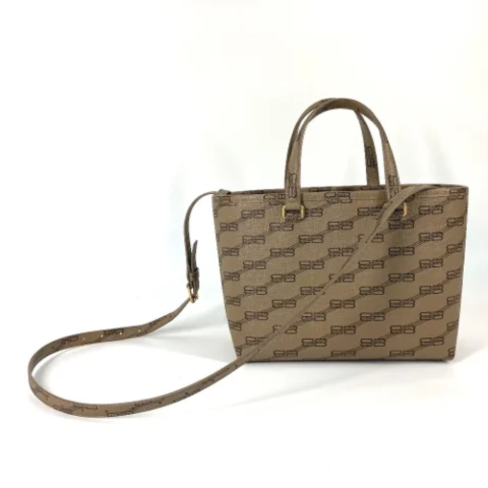 Balenciaga Vintage Pre-owned Leather balenciaga-bags Beige Dames