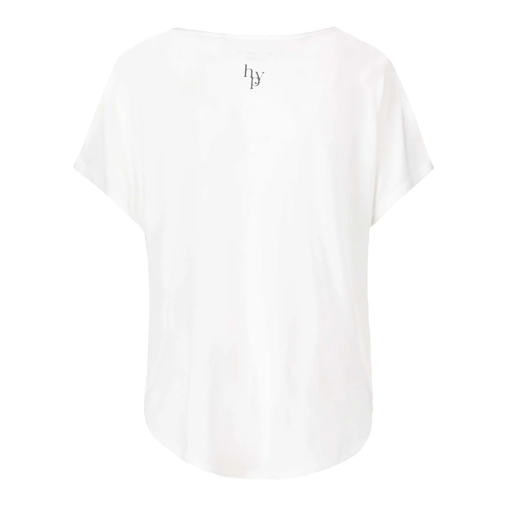 Betty Barclay Bamboe Oversized V-hals Shirt White Dames