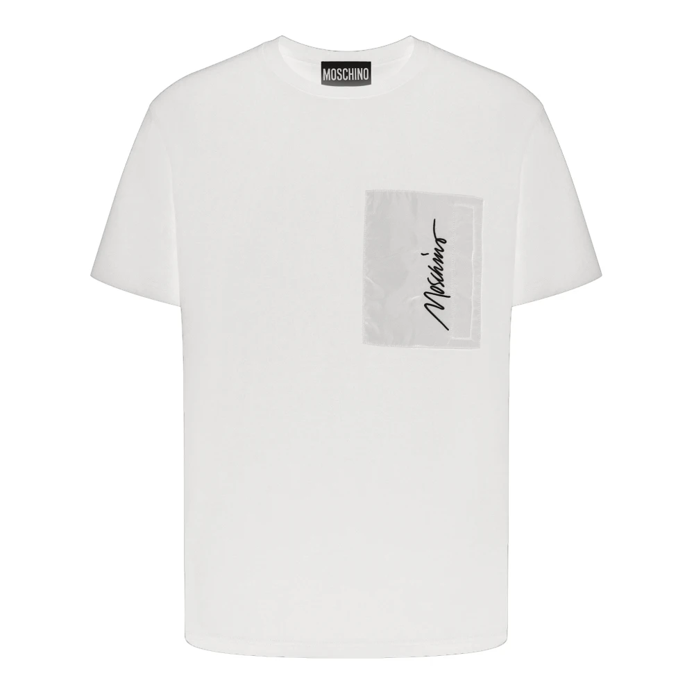 Moschino Hombre Blanco Camisetas, Talla: S