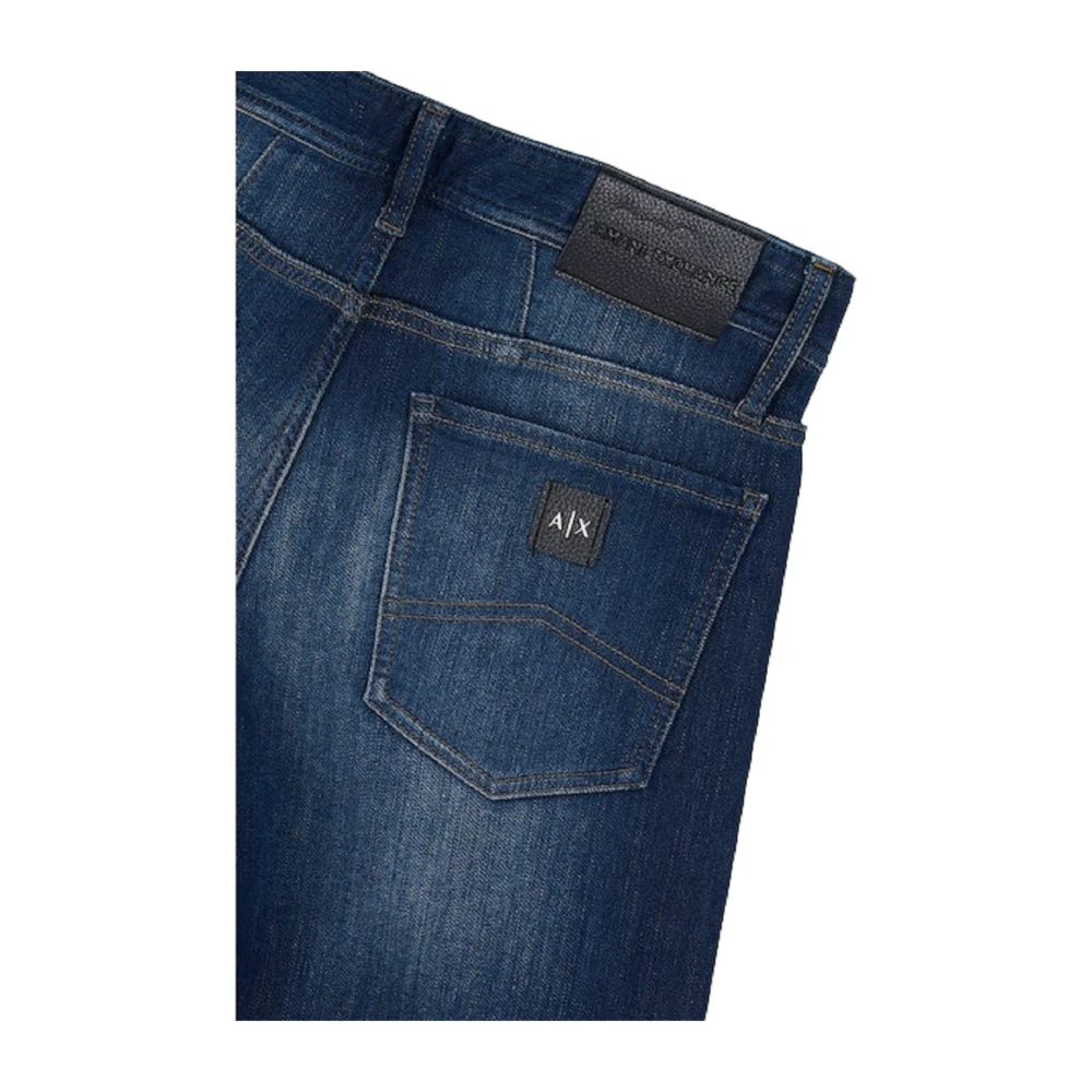 Armani Exchange Blauwe Skinny Jeans Blue Heren