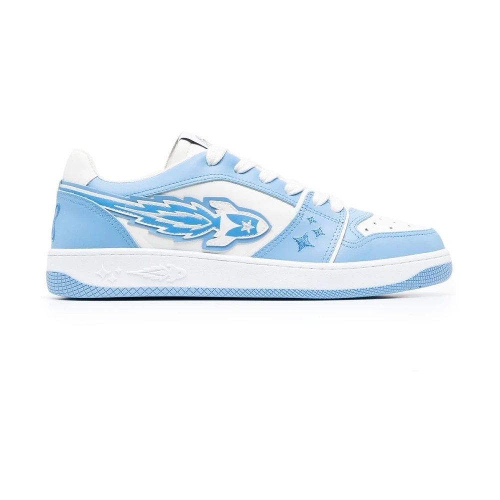 Enterprise Japan Gepaneleerde Leren Sneakers White Heren
