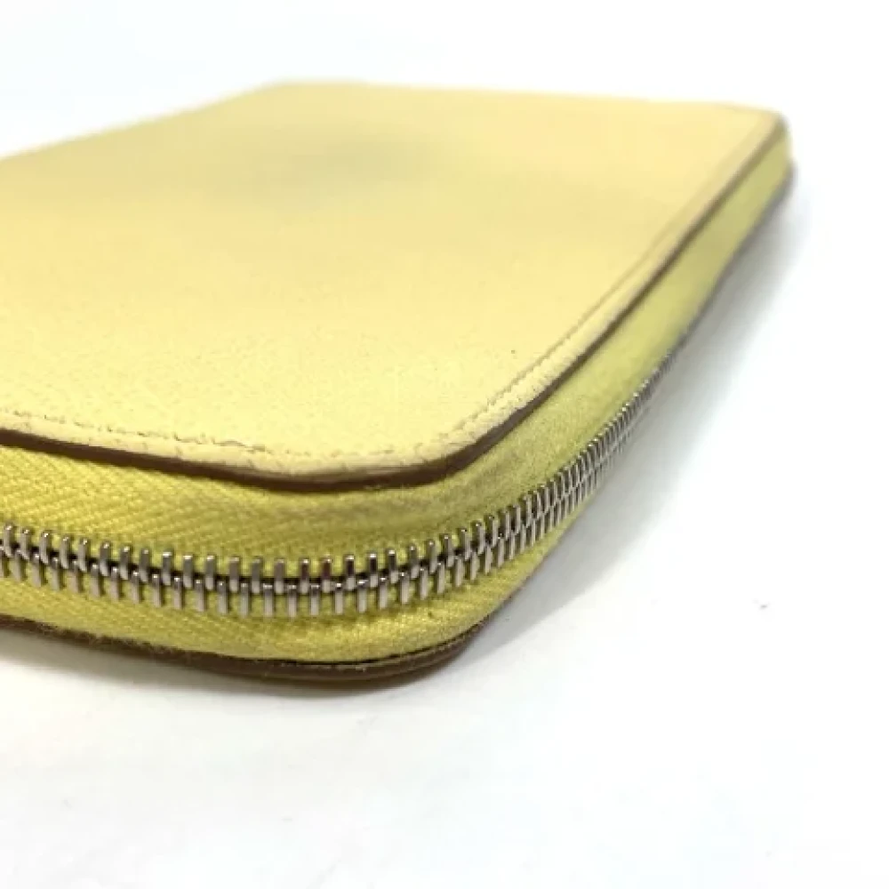 Hermès Vintage Pre-owned Leather wallets Yellow Dames