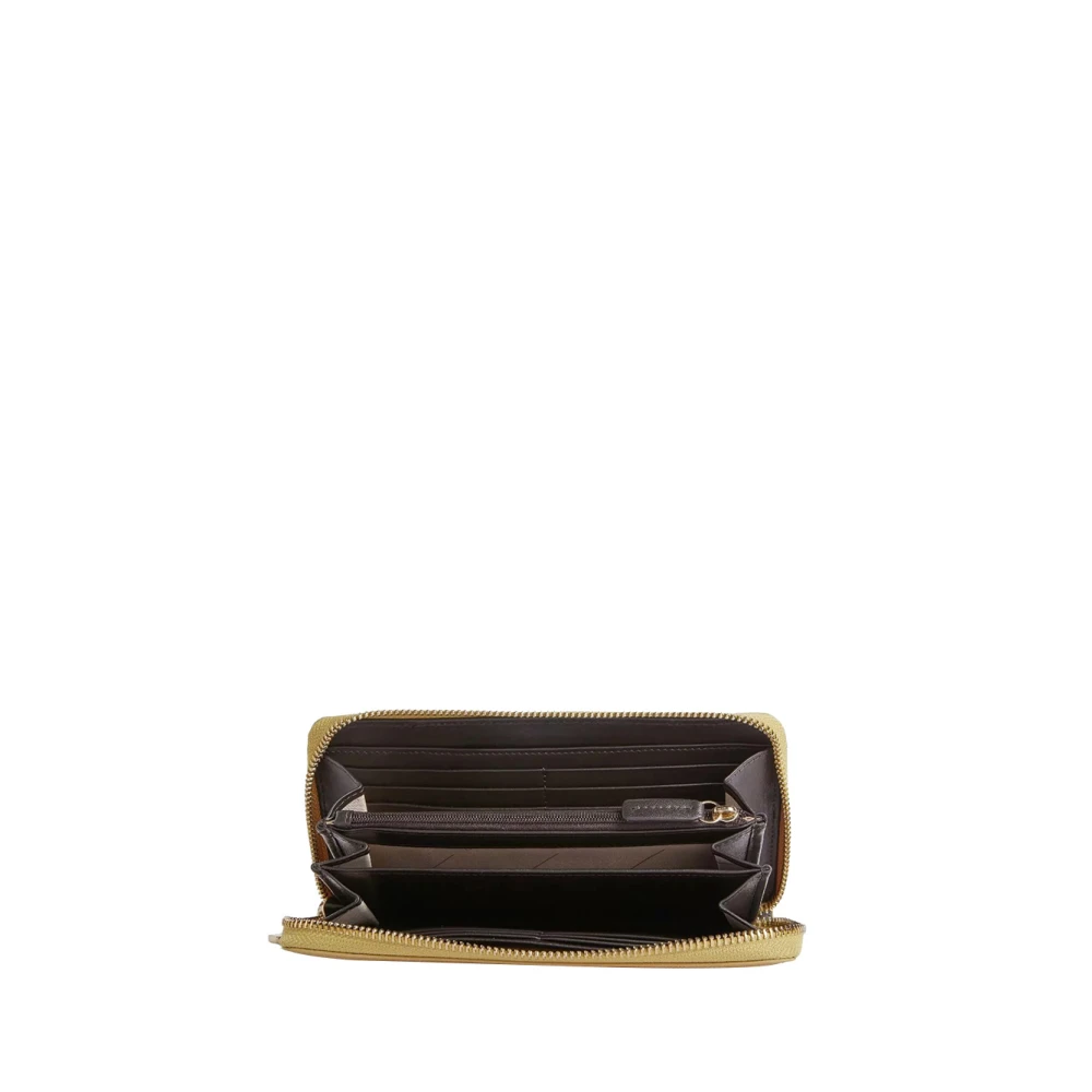 Alviero Martini 1a Classe Gouden Flash Portemonnees Elegant Luxe Accessoire Yellow Dames