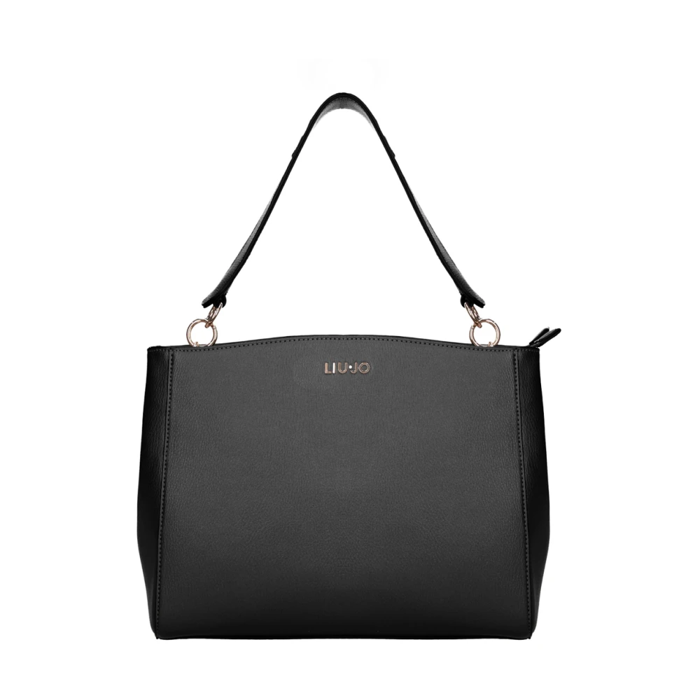 Liu Jo Schoudertas met Ketting en Dubbele Ritsvakken Black Dames