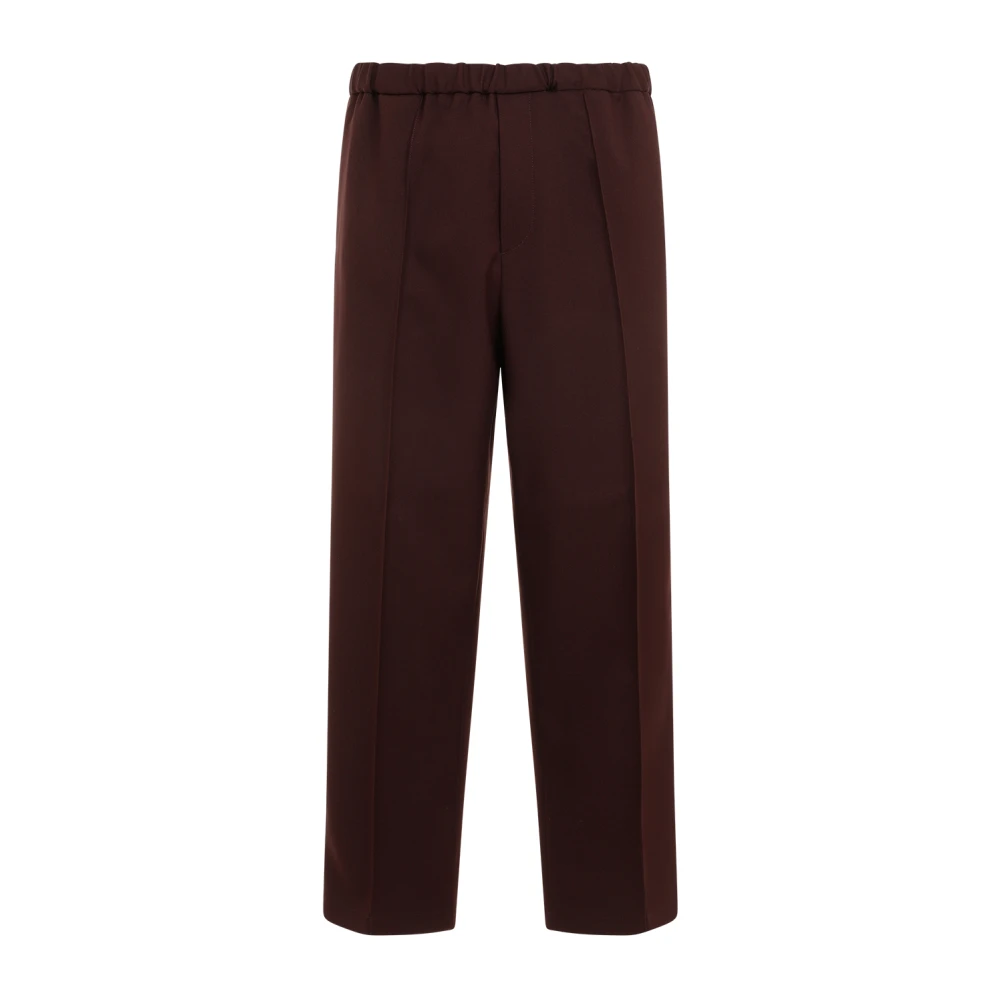 Jil Sander Chocolade Pruim Broek Brown Heren