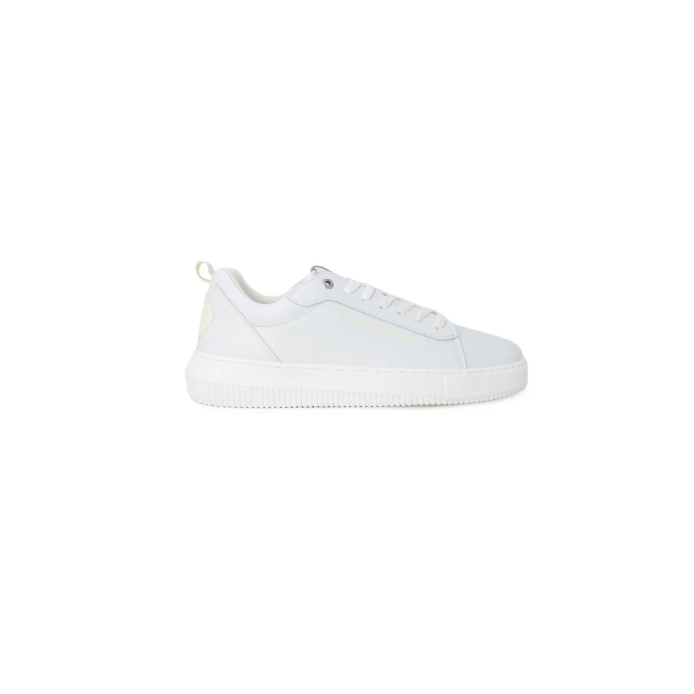 Calvin Klein Jeans Witte LowTop Leren Sneakers Heren Schoenen