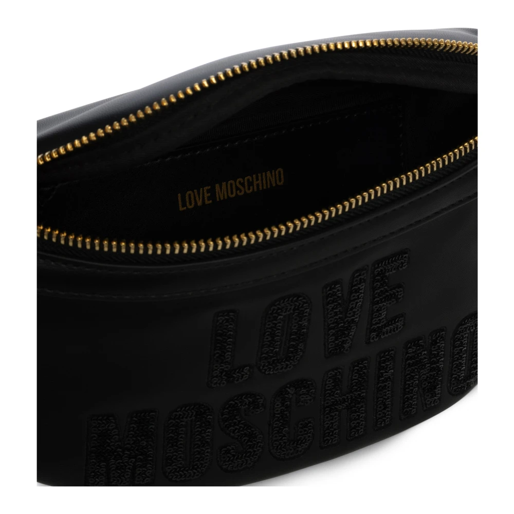 Love Moschino Sparkling Logo Belt bag Black Dames