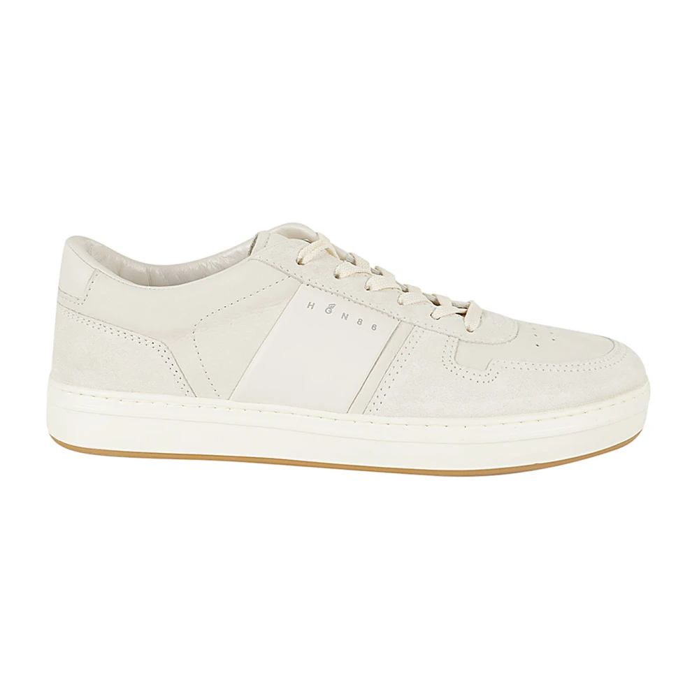 Hogan H668 Sneakers met veters- logo-hoofdband Heren Schoenen Wit